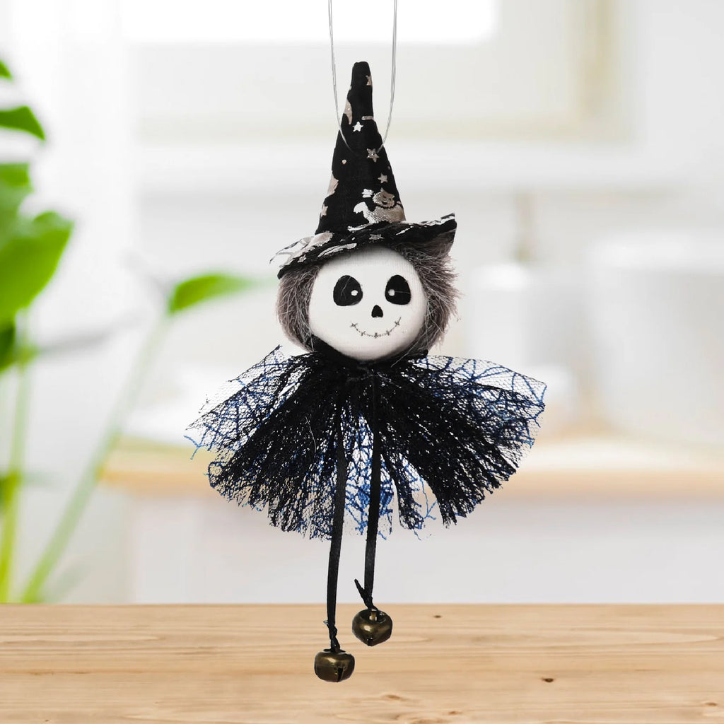 Pumpkin Witch Doll Halloween Cat Toy P2204