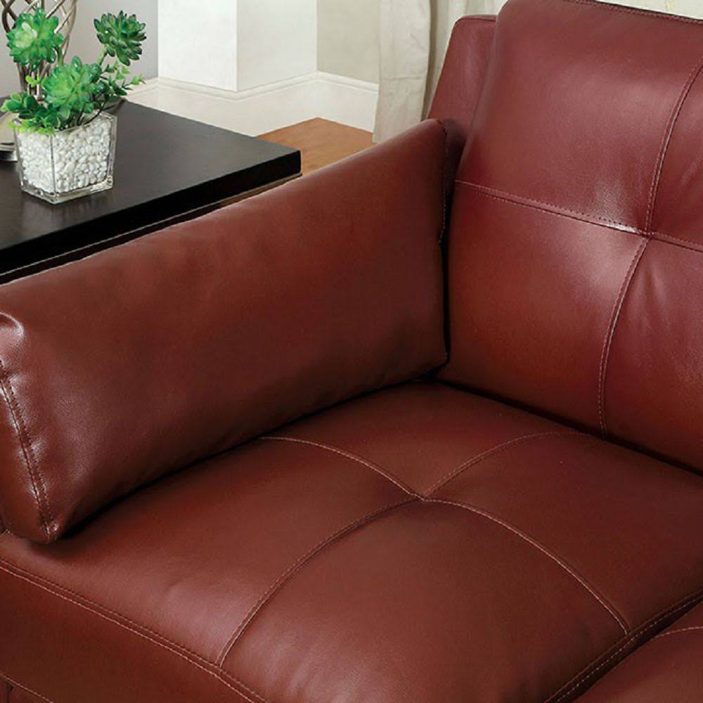 Red Loveseat W98852