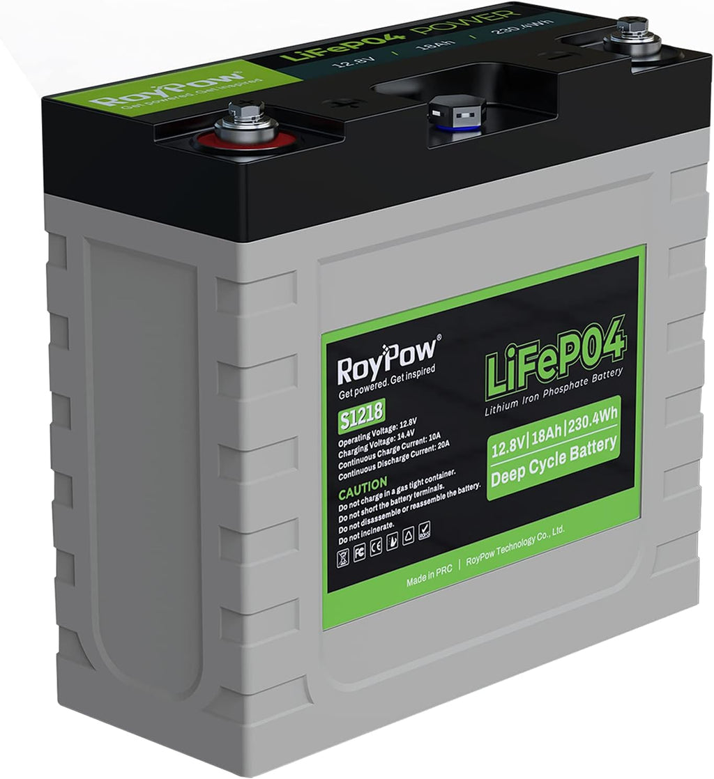 12V 18Ah Deep Cycle LiFePO4 Battery Rechargeable Lithium ion Batteries Built-in BMS E2939