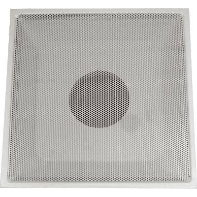 24x22 T-Bar Drop Ceiling Perforated Return Grill with Metal Back Casing and 6x22 Collar S988292