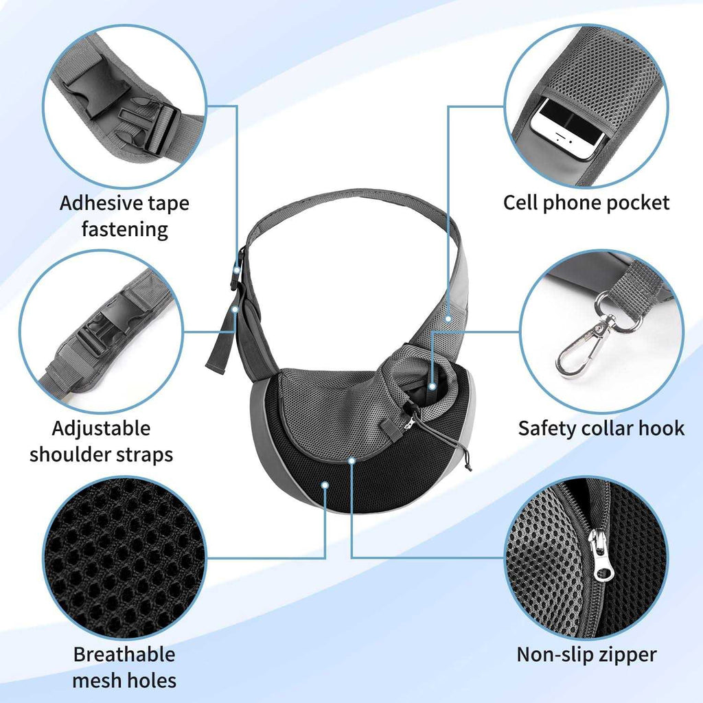 Breathable Mesh Pet Dog Sling Carrier X7489