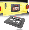 Spare Tire Delete License Plate Relocation Kit with Third Brake Light for Jeep Wrangler TJ Y88850