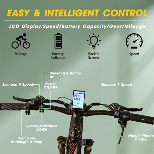 26'' Fat Tire Electric Bicycle with 750W Motor and 48V 13Ah Lithium Battery A439