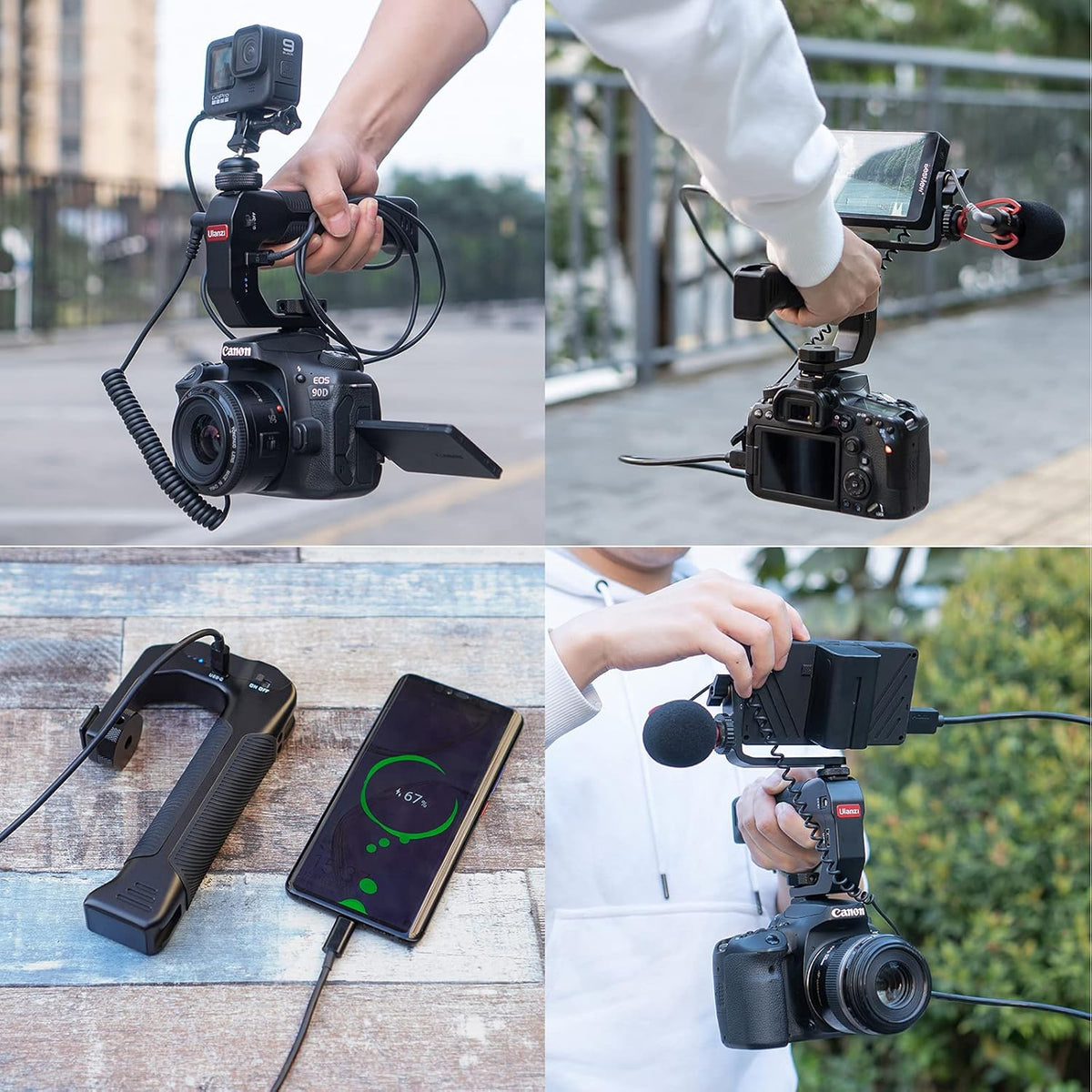 Rechargeable Camera Top Handle I160