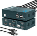 Dual Monitor 2 Port 4K@60Hz HDMI KVM Switch V171126