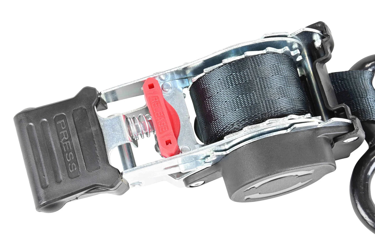 2 Pack 1'' x 10' Retractable Ratchet Straps K56333