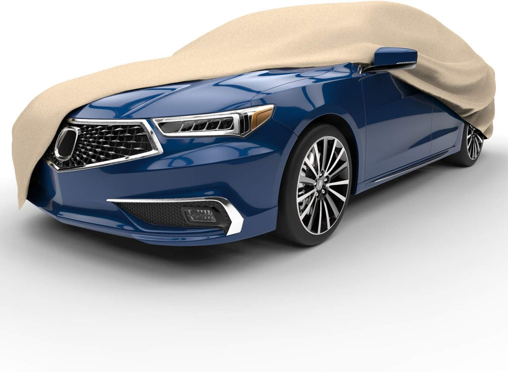 Tan Waterproof Dustproof UV Treated Car Cover G8101