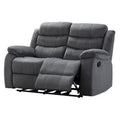 Gray Microfiber Loveseat R5345