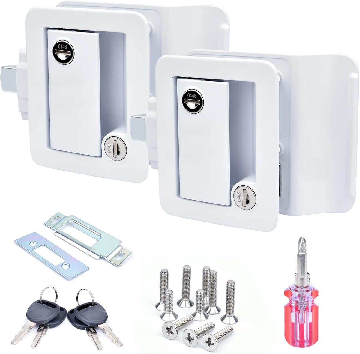 RV Entry Door Lock with Paddle Deadbolt F37671
