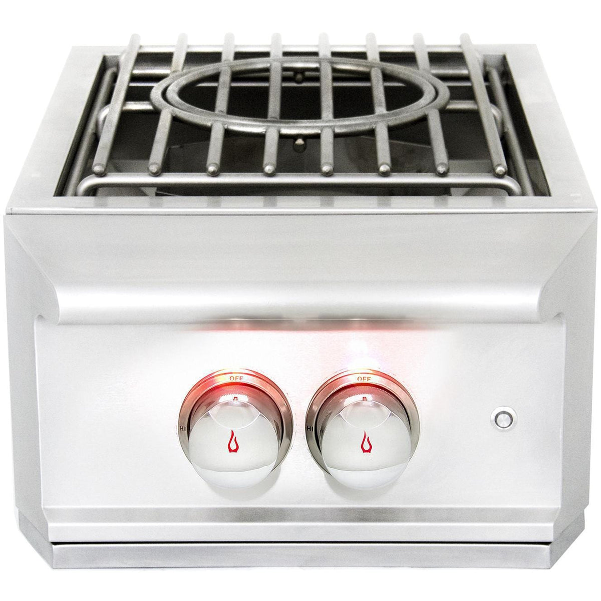 Built-In Liquid Propane Power Burner With Wok Ring, Stainless Steel Lid S6213