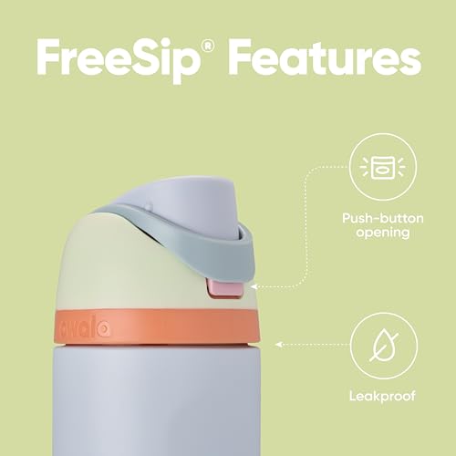 Kids Insulated Stainless Steel Water Bottle with Straw, 16 oz P823885