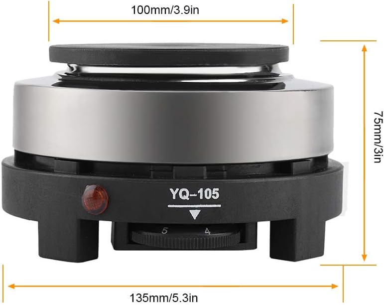 Electric Mini Stove Hot Plate, 500W Single Burner, Pack of 2 L271503