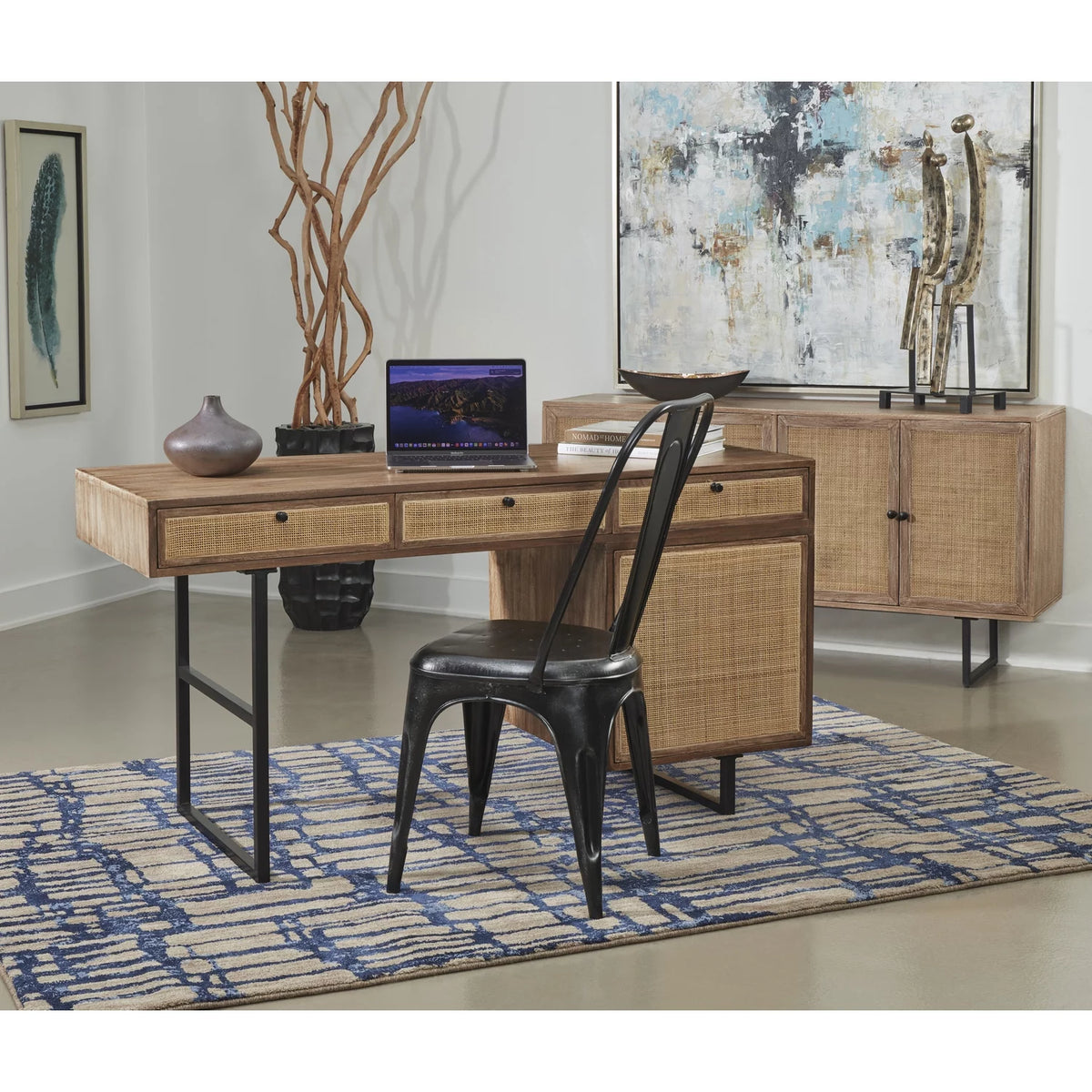 Reclaimed Wood & Iron Square Cocktail Table X928343