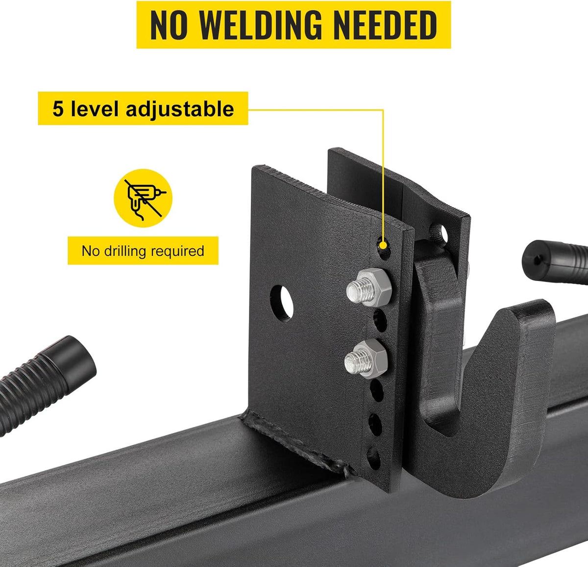 Black 3-Point Quick Hitch A257677