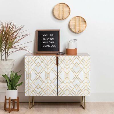 2 - Door Brown Accent Cabinet O5542