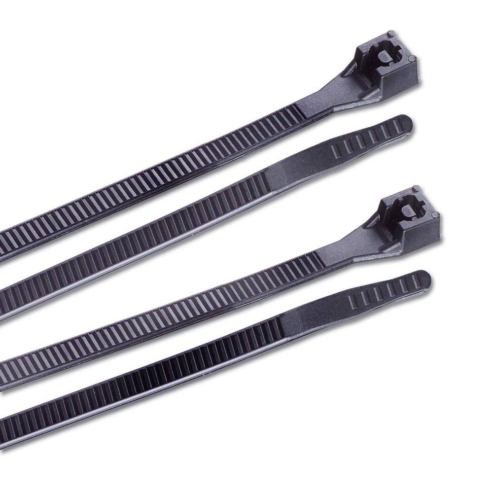 Black Cable Tie Assortment 1000-Pack M414