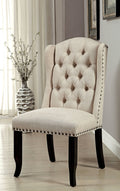 Antique Black Side Chair Set of 2 F384461