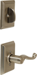 Satin Nickel Interior Lever Set with Single Cylinder, Pack of 2 N62405