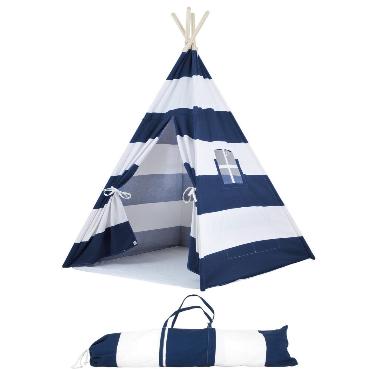 Natural Cotton Canvas Teepee Tent for Kids I6492