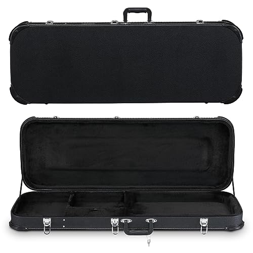 Blue Rectangle Wooden Electric Guitar Hard Case T125
