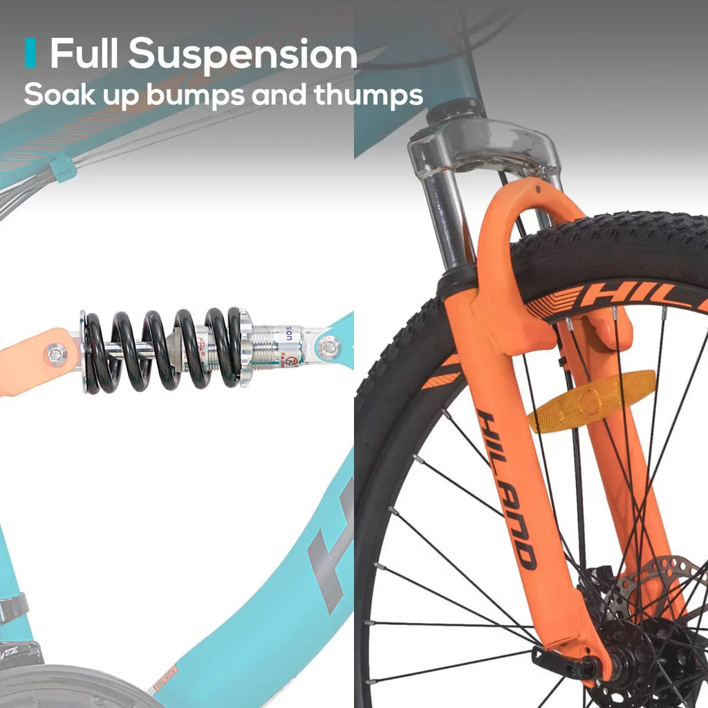 Full-Suspension 21 Speeds 26 Inch Wheels Mountain Bike W533