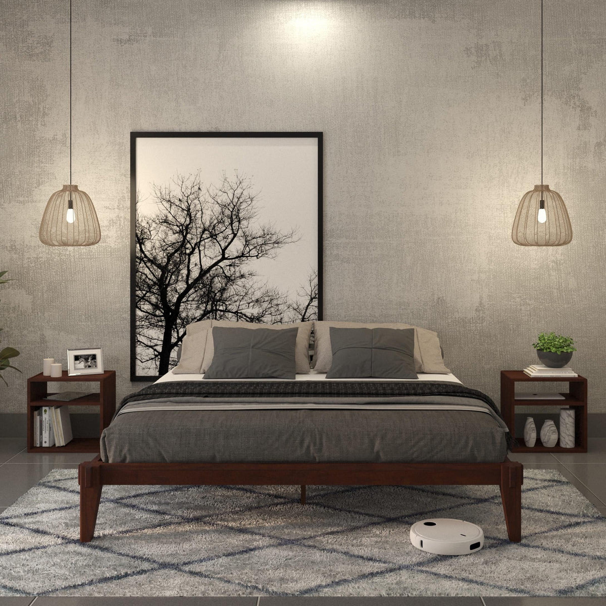 King Platform Bed Frame W24659