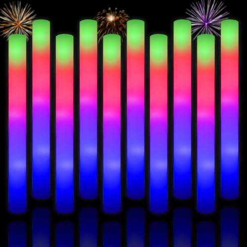 20 Pack LED Light Up Foam Glow Sticks W696