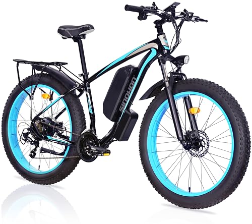 26'' Fat Tire Electric Bicycle with 750W Motor and 48V 13Ah Lithium Battery A439