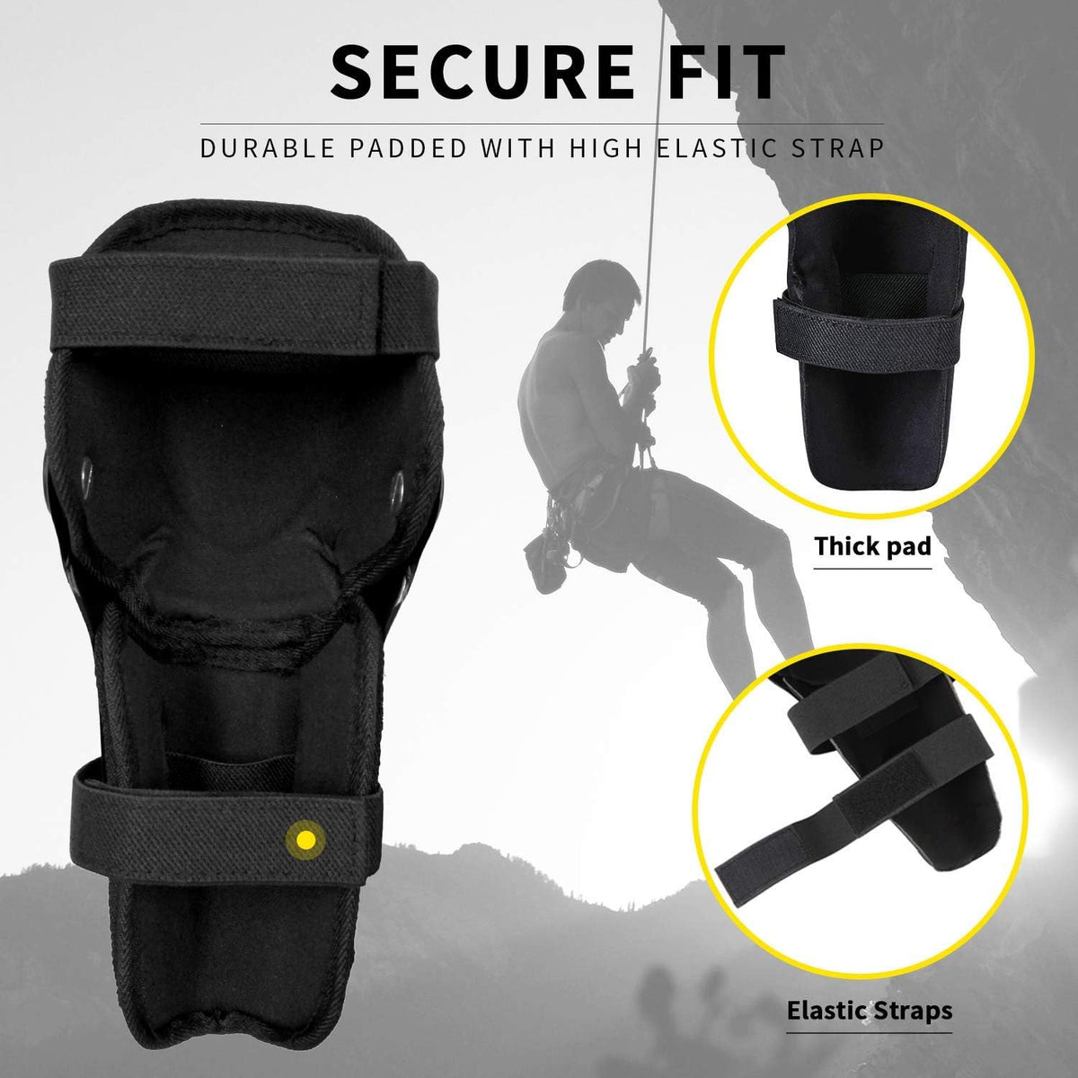 Black Adjustable Motorcycle Protective Jacket and Knee Pads Guard Gear N119012