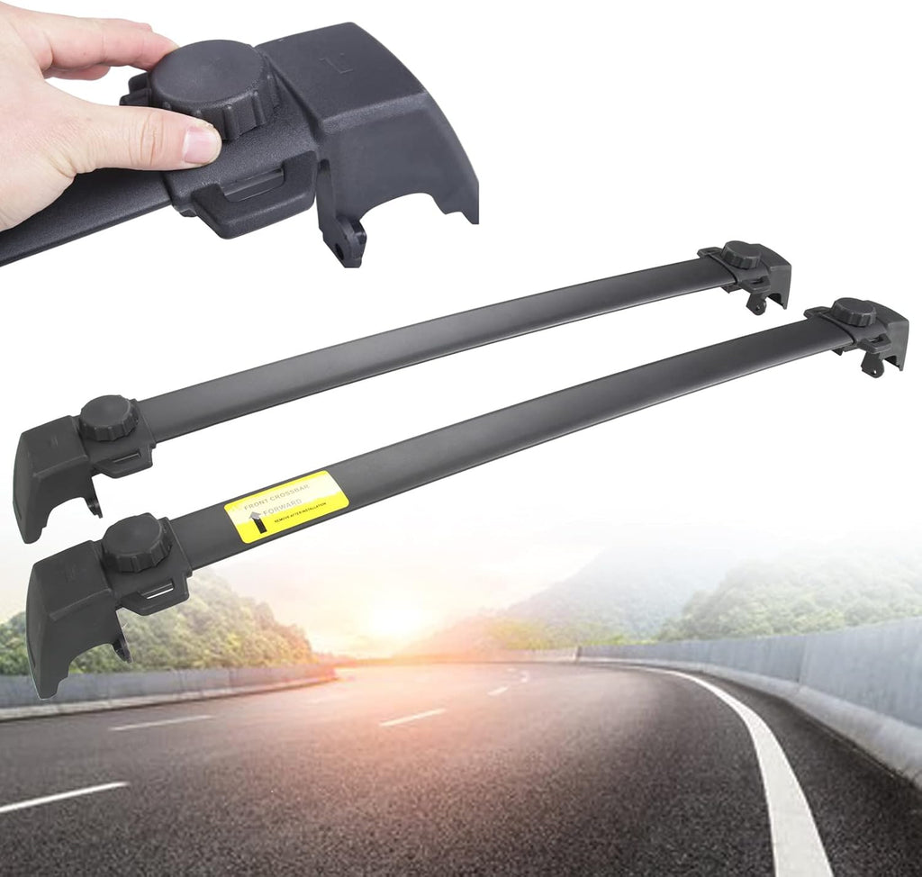 Black Roof Rack Cross Bar Rail Q9978