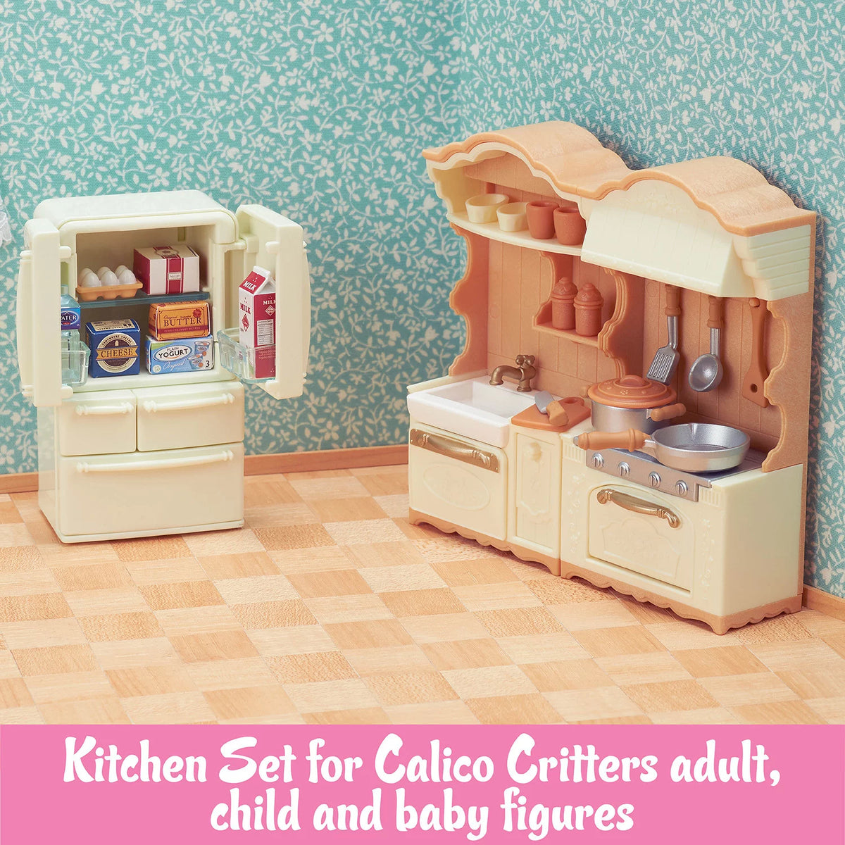 Kitchen Playset, Dollhouse Furniture and Accessories D750