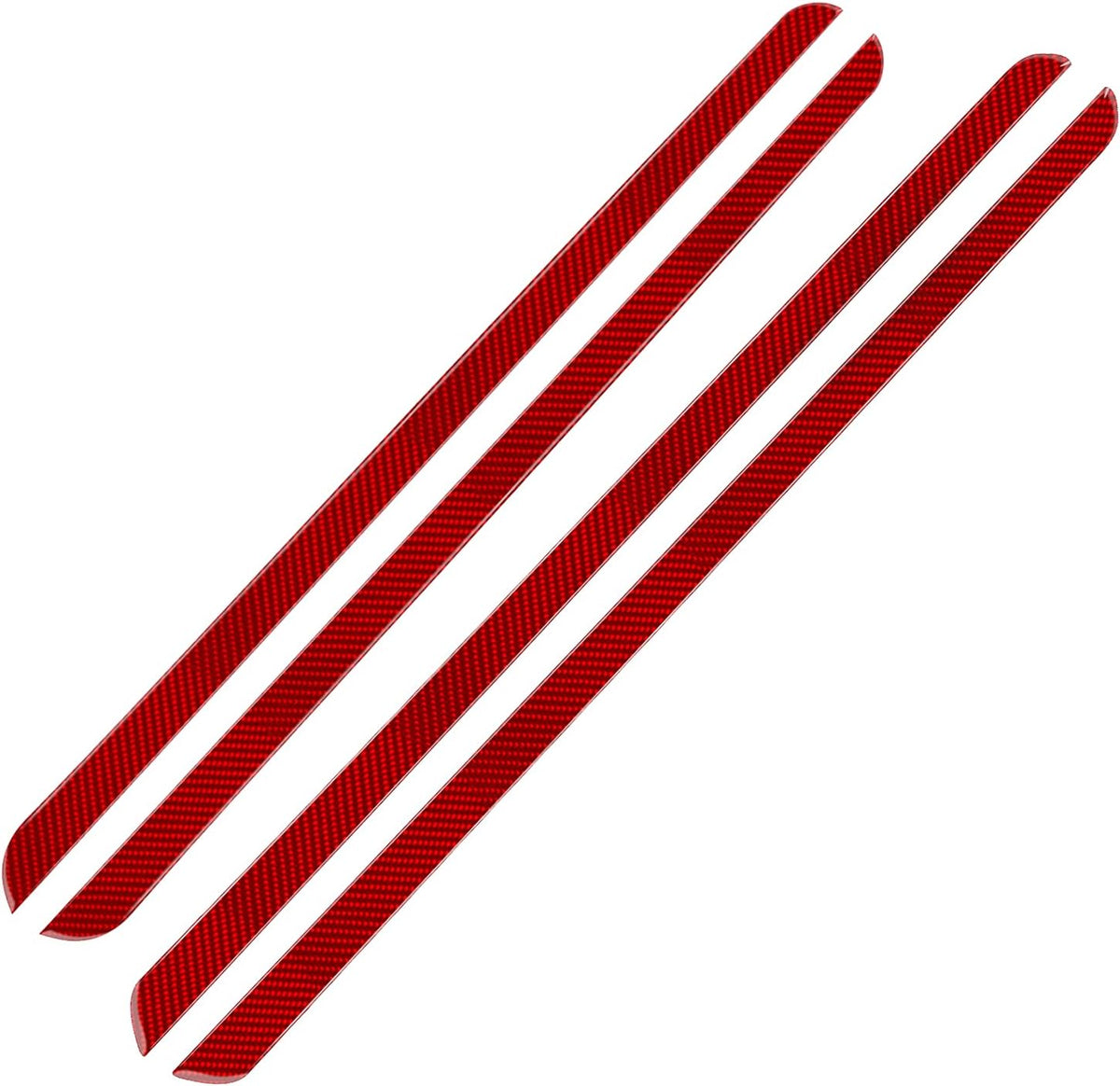 Carbon Fiber Interior Car Door Handle Panel Trim Sticker 4PCS Q4453