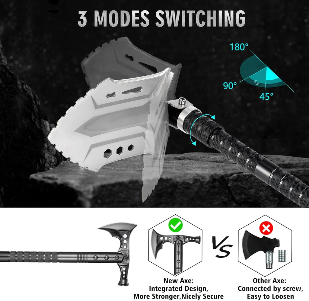 Camping Shovel Axe High Carbon Steel Set W410612