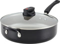 Black 6 Quart Nonstick Saute Pan with Lid R85927