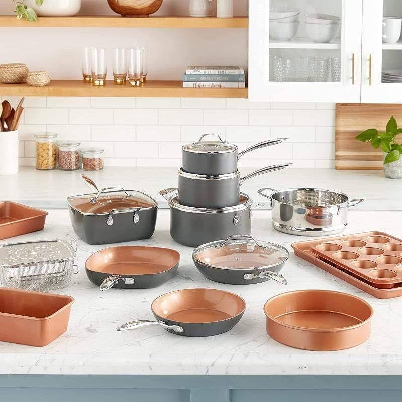 20-Piece Hard-Anodized Cookware Set L80361