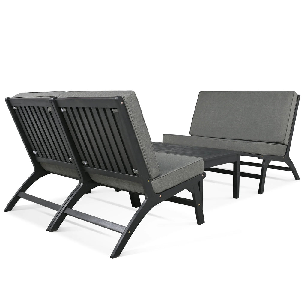 Acacia Solid Wood 4-Piece Outdoor Sofa I620