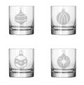 Set of 4 Glass 11 oz Rocks Whiskey Old Fashioned X3700