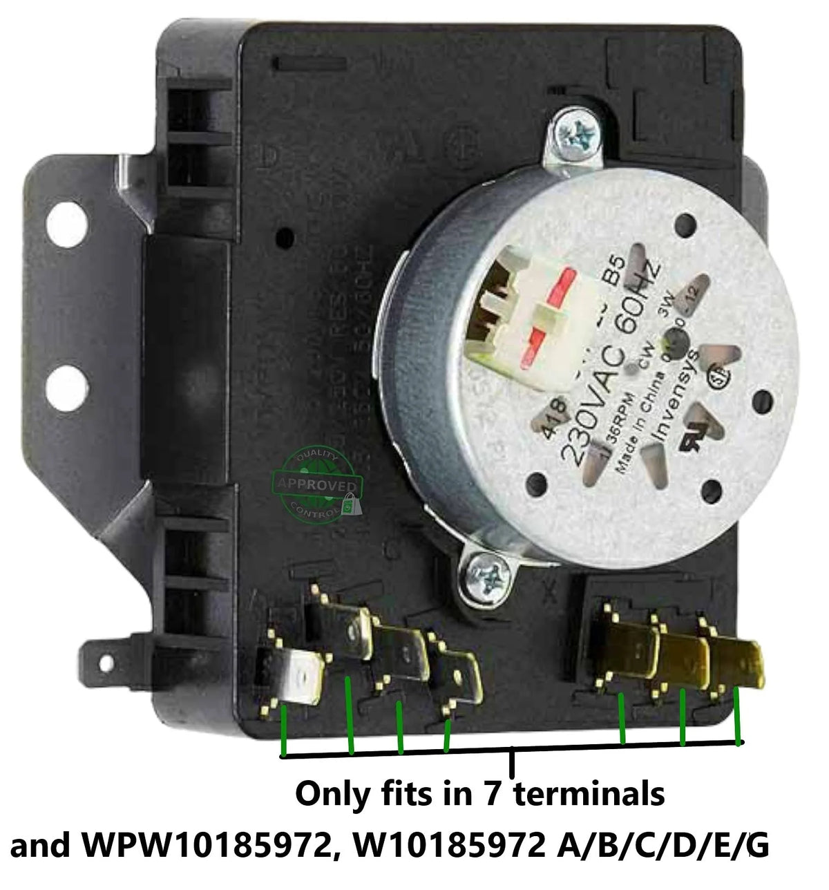 Dryer Timer 1" Shaft W6475