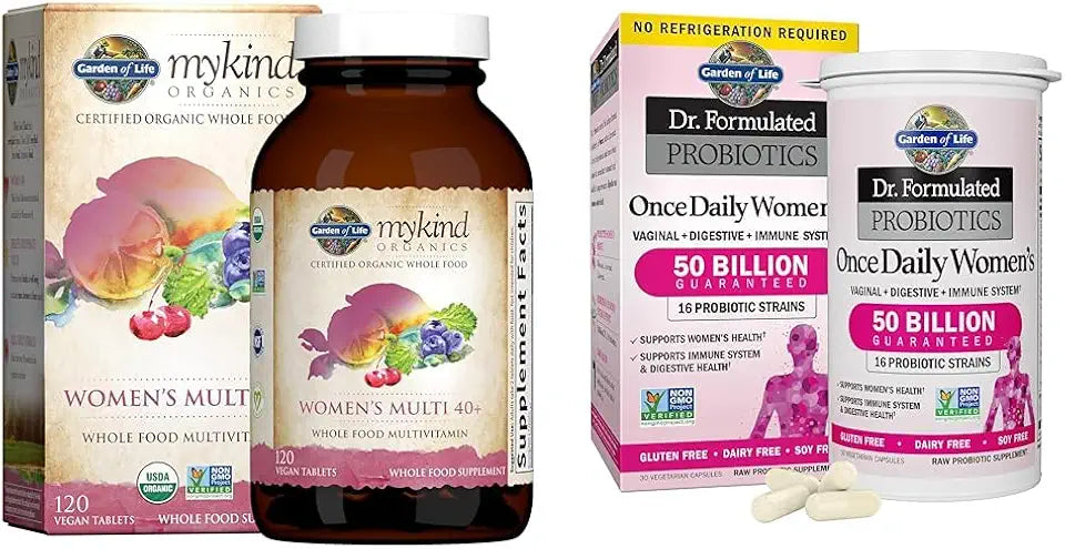 120 Tablets & 30 Capsules Vitamins for Women 40 Plus Probiotics S2337