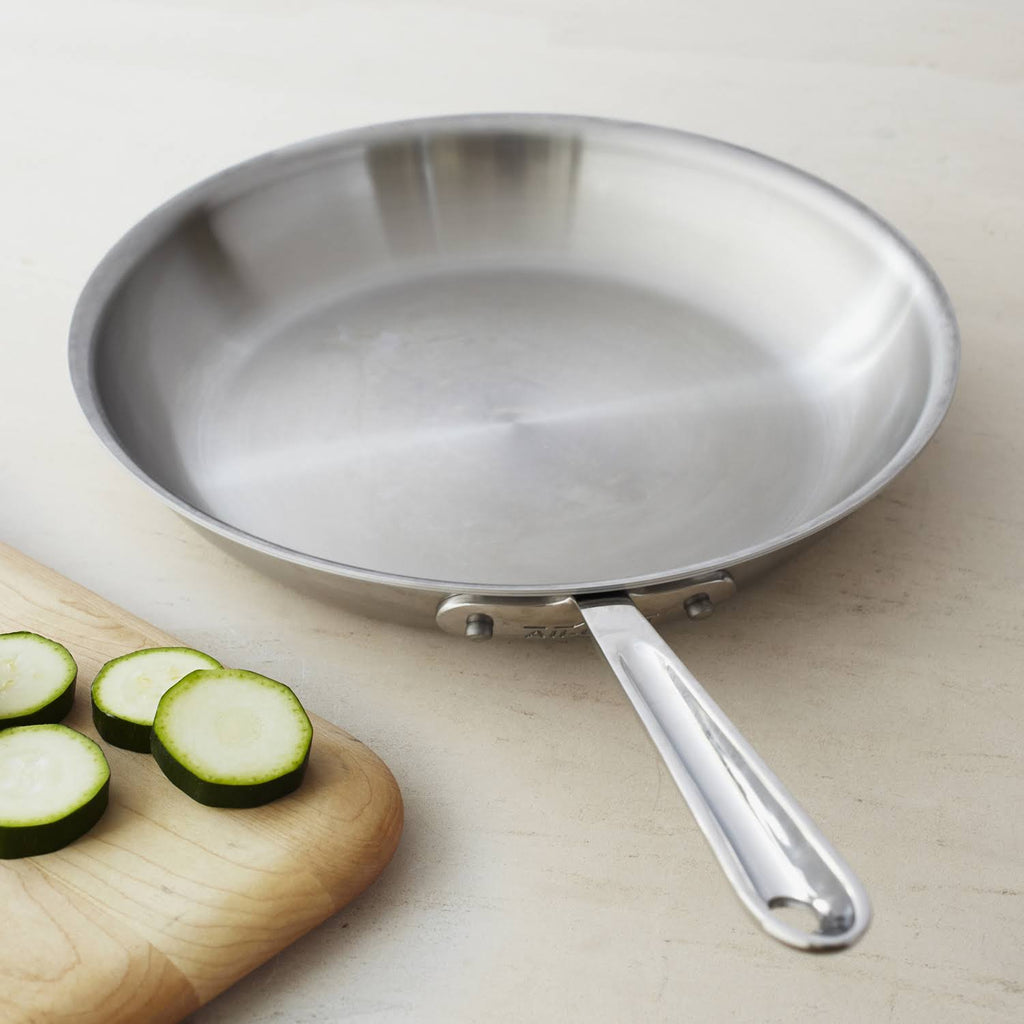 Brushed Stainless 10x22 Fry Pan T1479