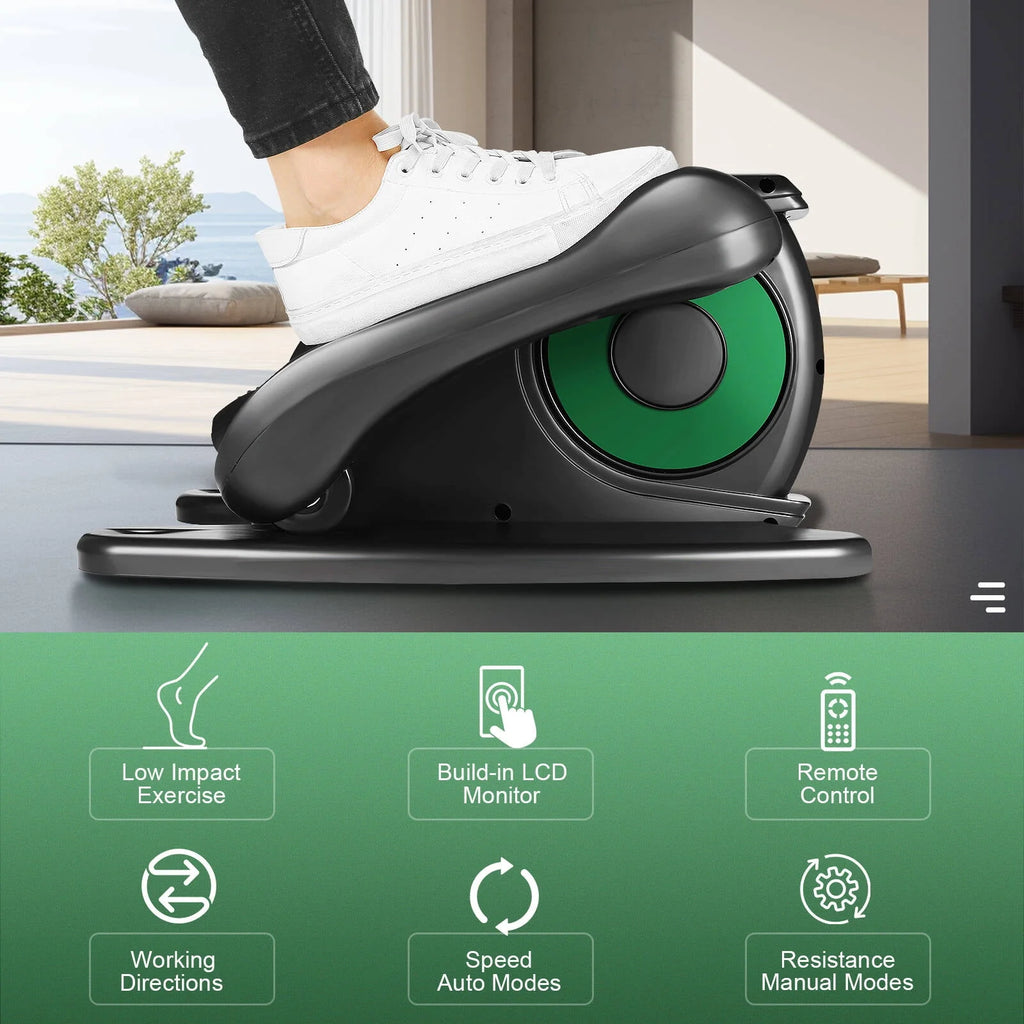 Under Desk Elliptical Pedal Exerciser with Remote & Data Monitor R701798