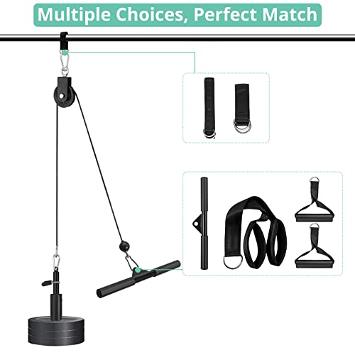 Pulley System with Tricep Rope and LAT Pull Down Bar V11079