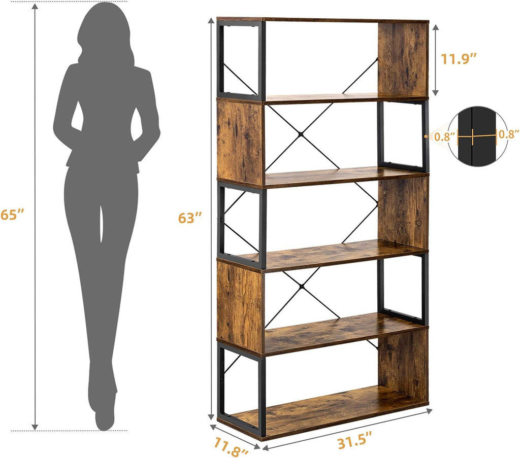 5-Tier Bookshelf Storage Rack T730