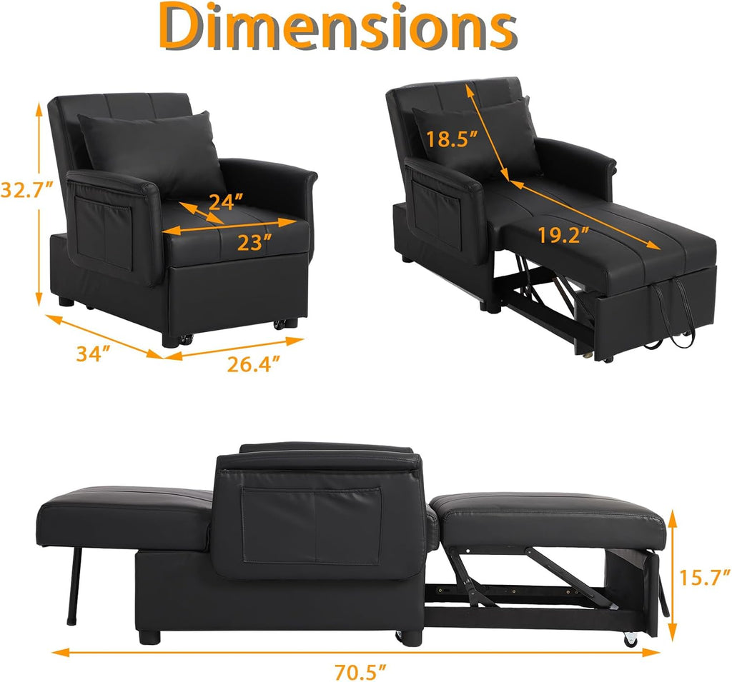 3 in 1 Folding Sofa Bed Chair E58297