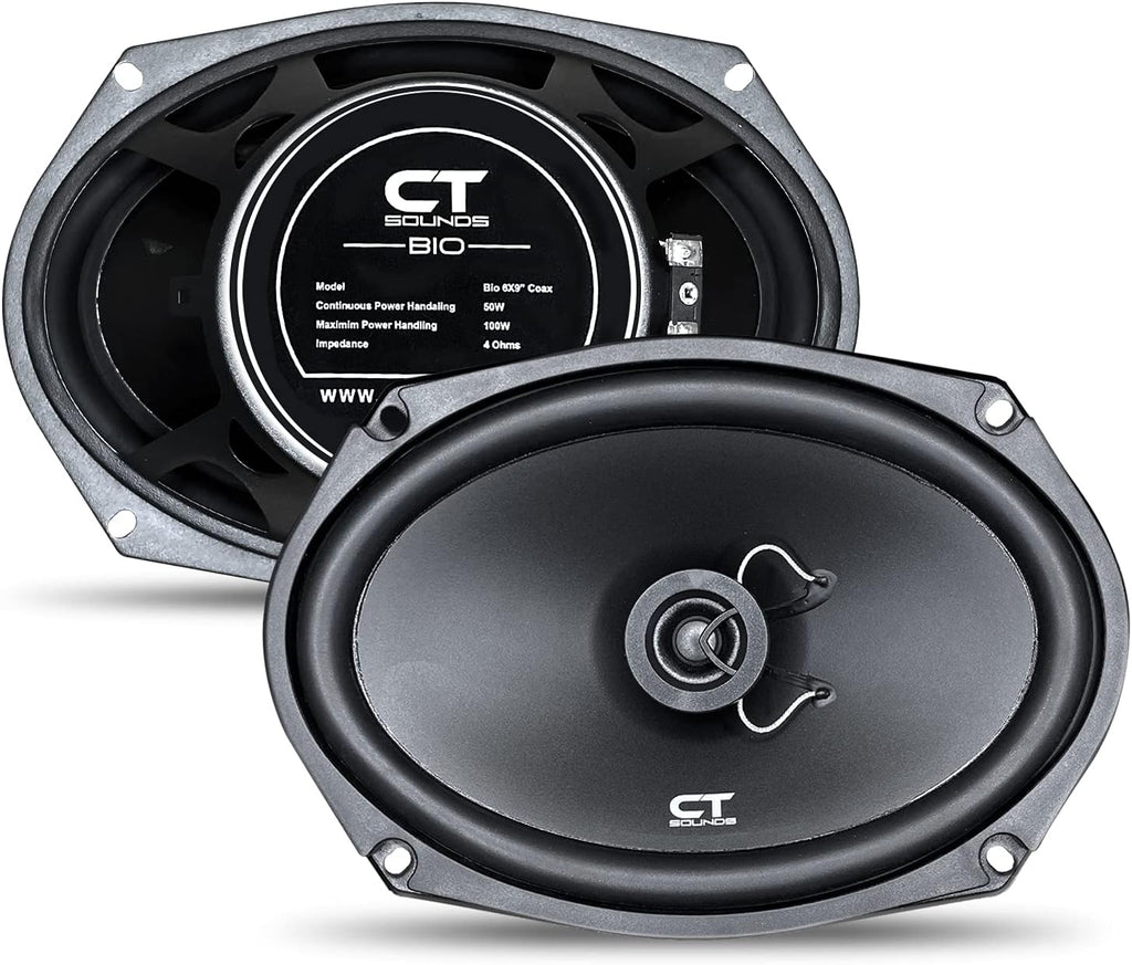 6x9 Inch Coaxial Car Speakers, 200 Watts Max, Pair L23646