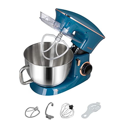 8.5QT Stainless Steel Tilt-Head Stand Mixer with Dough Hook, Beater, Whisk L7942