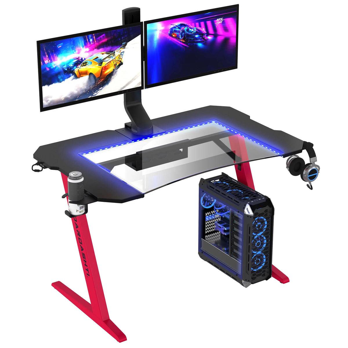 Ruby Red Gaming Desk G1093
