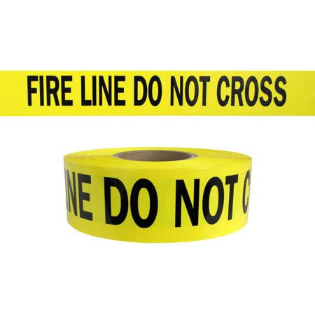 Yellow Barricade Caution Tape 3 inch x 1000 Feet Bulk Case 8 Rolls B981221