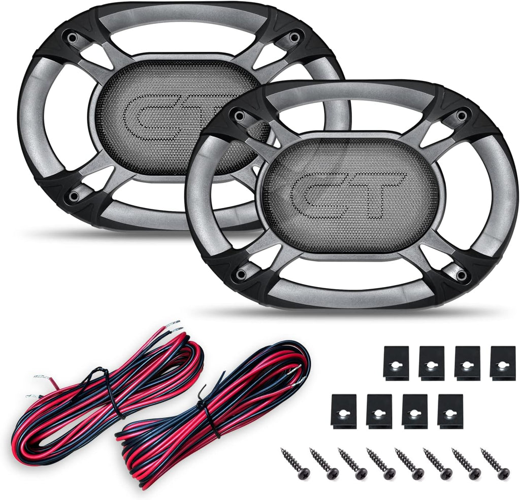 6x9 Inch Coaxial Car Speakers, 200 Watts Max, Pair L23646