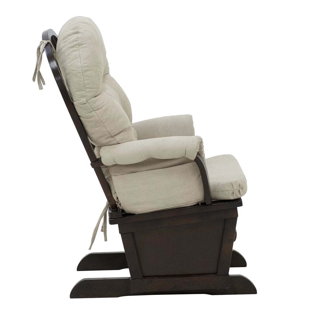 Cream White Rocking Chair with Ottoman M1016
